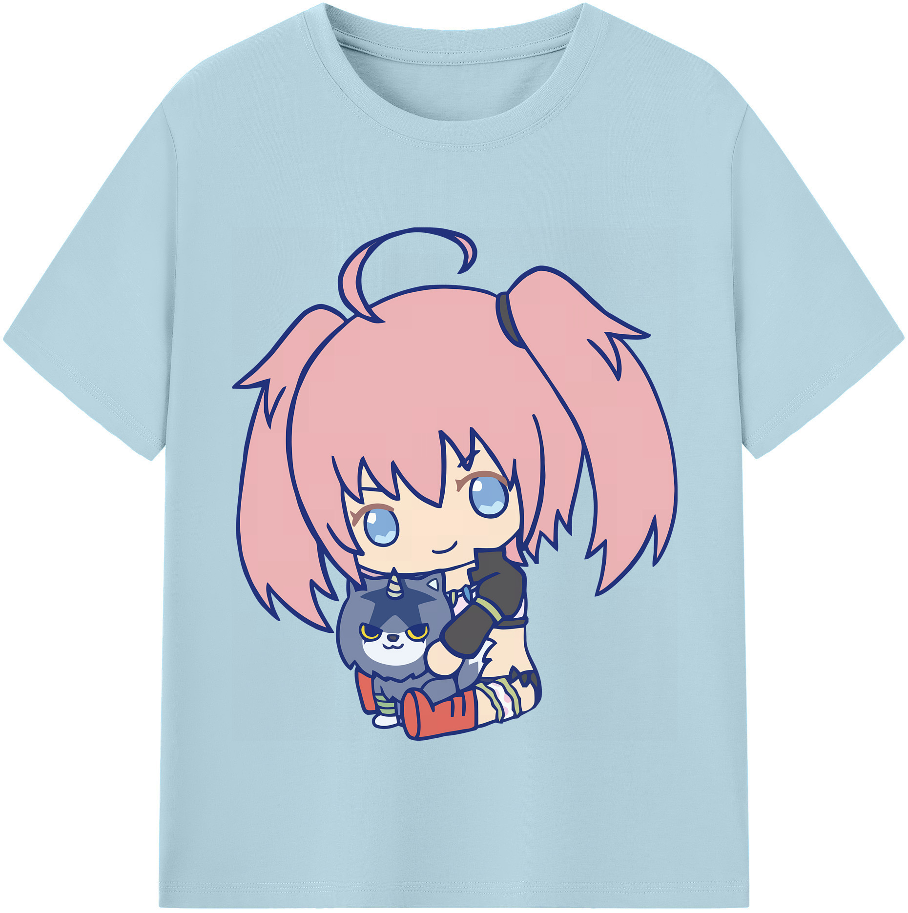 （画像用） 転スラ Regarding Reincarnated to Slime 綿100％半袖Tシャツ（フロントプリント）